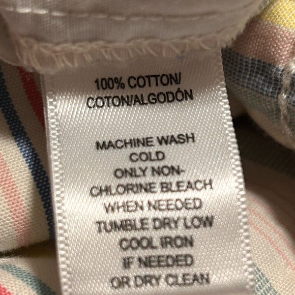 LOFT Women's Casual Striped multi colored Shorts Size XL Cotton - Picture 5 of 5